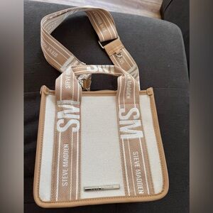 Steve Madden Beige and Tan Bag